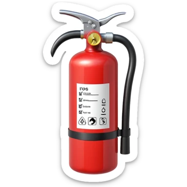 Fire extinguisher sticker