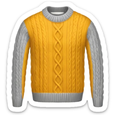 grey wool sweater sticker