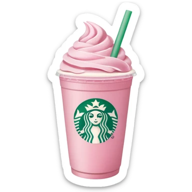 Starbuks pink sticker