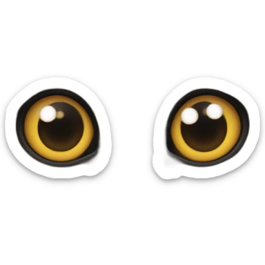 real confusing cat face sticker