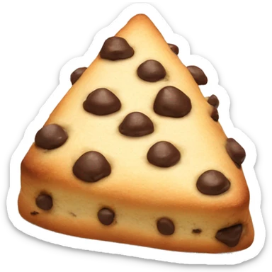 chocolate chip triangular scone sticker