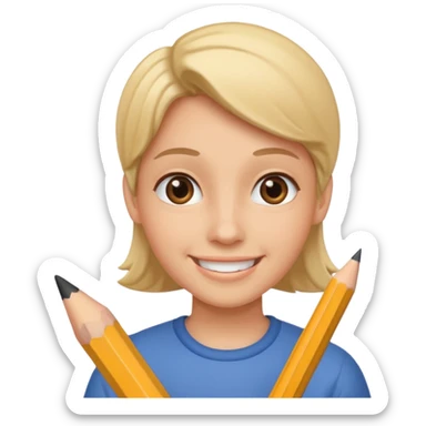 create an emoji of a sketching artist sticker