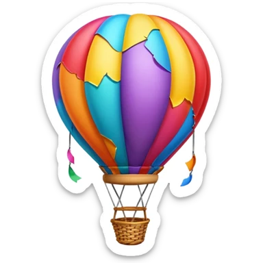 Popped air balloon sticker
