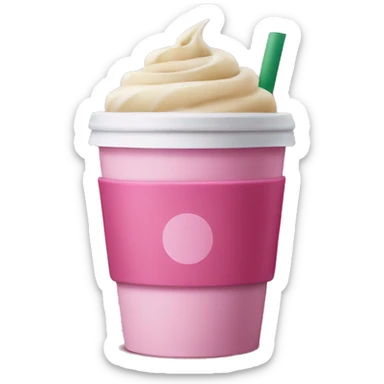Pink Starbucks coffee sticker