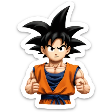 son goku from dragon ball z  sticker