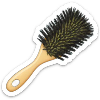 Brosse à cheveux sticker