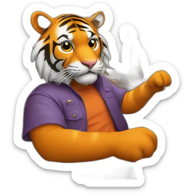 Clemson-tiger-driving-a-class-a-rv sticker
