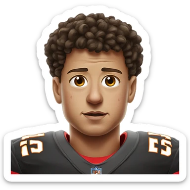 Patrick Mahomes crying to a referee  sticker