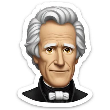 president andrew jackson sticker