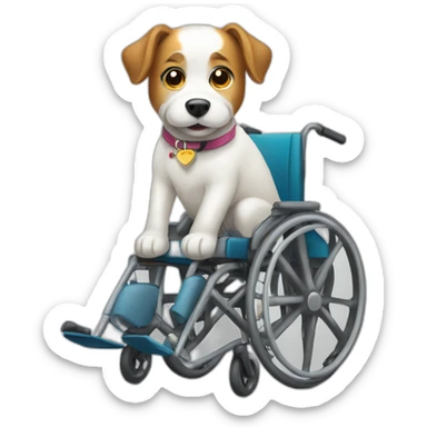 Dog wheelchair sticker