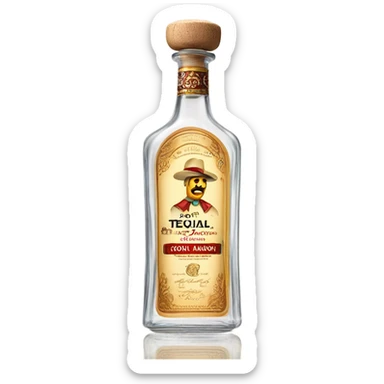 Tequila Don Ramón bottle  sticker