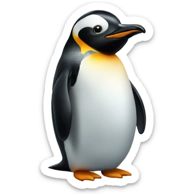 shhhh penguin sticker