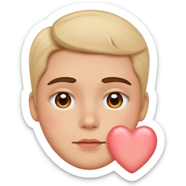 make A image fo blushin deeply sticker