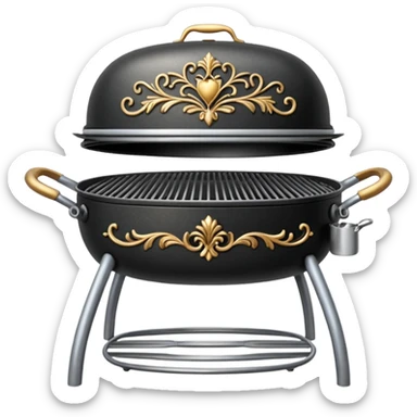 Romantic grill  sticker