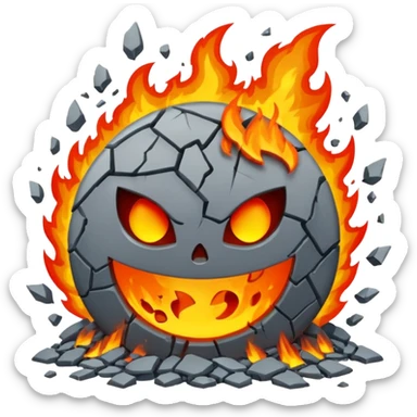 World being destroyed sticker