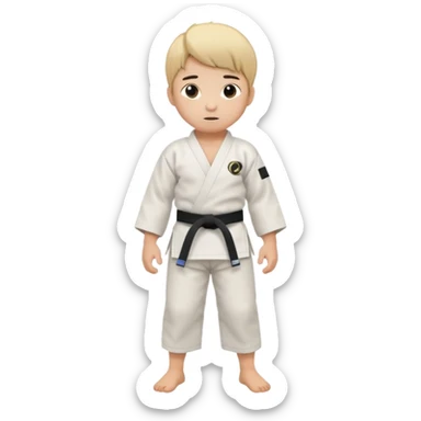 judo kid full body sticker