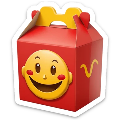 happy meal box sticker