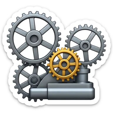 machine at the factory sticker