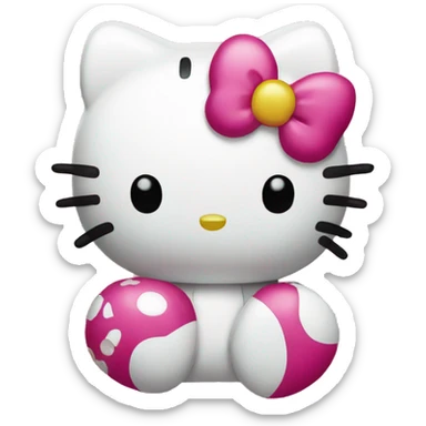 Hello kitty LV symbol sticker