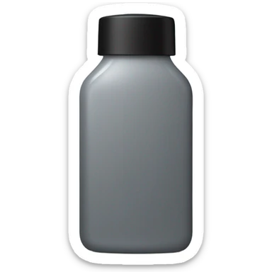 body wash in tall  grey slight  hourglass bottle with black flip lid  sticker