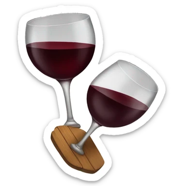 Red wine sticker