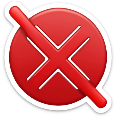 red circle crossed out sticker