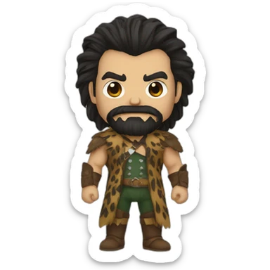 Kraven the hunter villain sticker