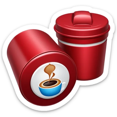  dark red vertuo coffee pods not the machine sticker
