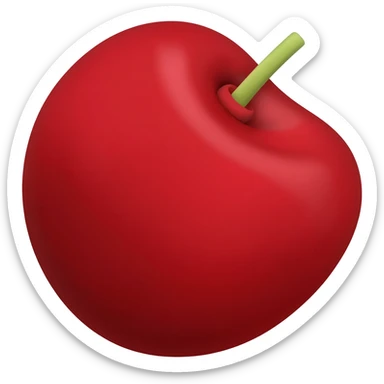 cherry red sticker