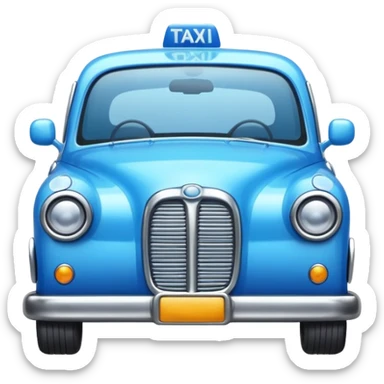 blue taxi sticker
