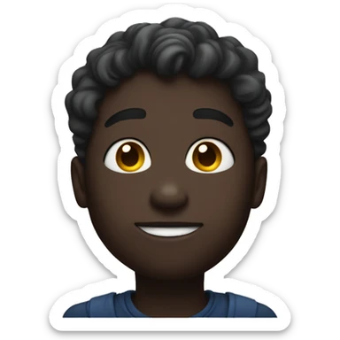 Dark skin guy that looks like Apollo blowing a kiss  sticker