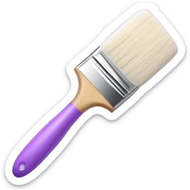 pastel purple paint brush  sticker