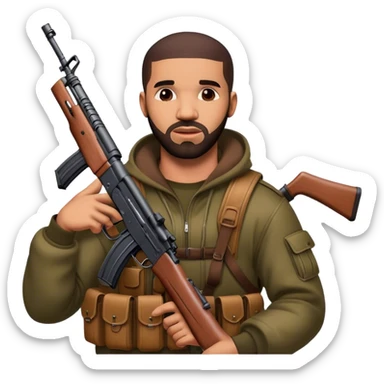 Drake with an AK47 sticker