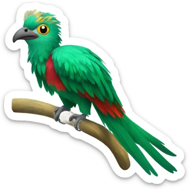 resplendent quetzal bird sticker