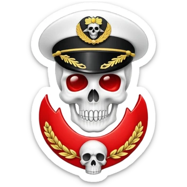 petty officer rank in black and red with a sull sticker