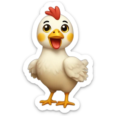 little chicken sticker