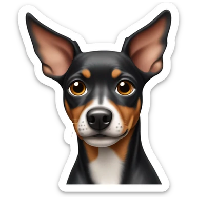 Pinscher with merle colour sticker