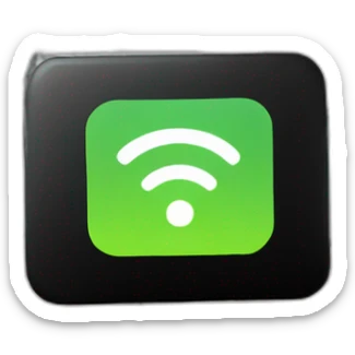 a wifi router on a bus sticker