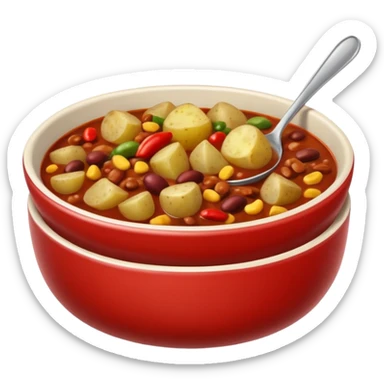  chili, beans and potatoes.  sticker