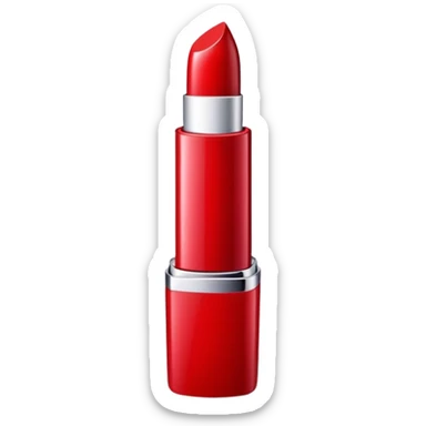 Red lip stick  sticker
