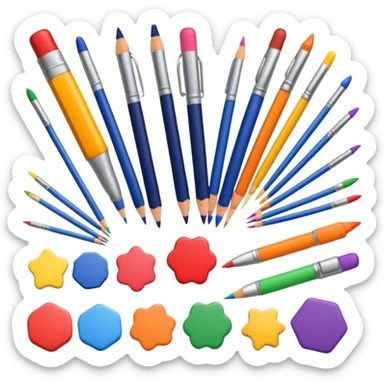 art supply sticker