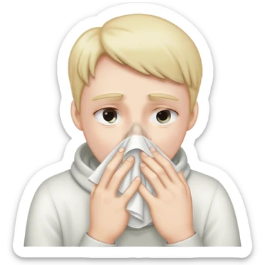 slime drip from nose wipe nose sticker