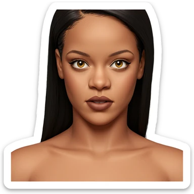 portrait of a girl with jewelry sticker