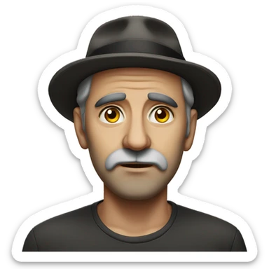 Jewish man photorealistic serious sticker