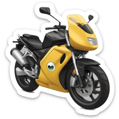 Такса на мотоцикле  sticker