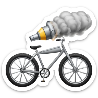 vehile pollution bike silencer smoke sticker