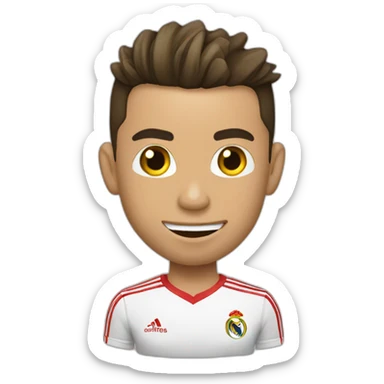 ronaldo embrasse un gars sticker