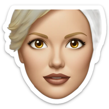 charlize theron ultra realistic sticker