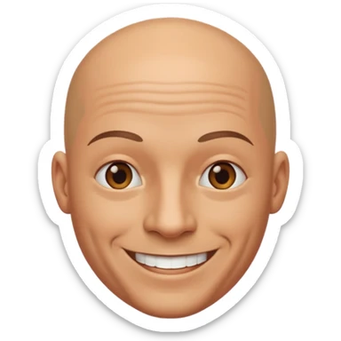 Baldness sticker