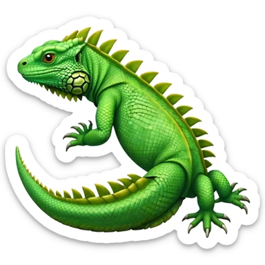 Pies de iguana sticker